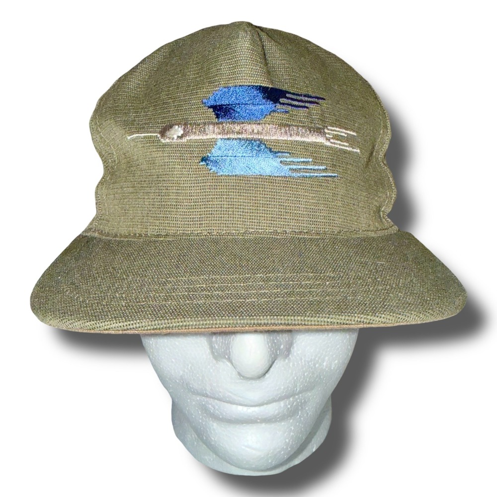 Ampal Creative T-Bird Olive Strapback Cap Thunderbird Embroidery Hat USA Made